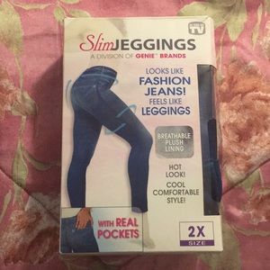 Plus size Slim Jeggings with Pockets
